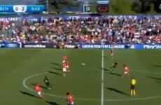 VIDEO: Barcelona teenager scores a belter from inside his own half
