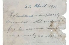 The handwritten order to call off the 1916 Rising sold at auction for €30,000