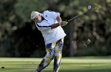 Somebody let John Daly hit a golf ball out of their mouth