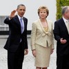 Obama arrives at Farmleigh house to meet with Taoiseach and Tánaiste