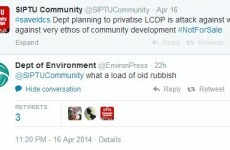 Careful now: The Department of the Environment doesn't pull its punches on Twitter