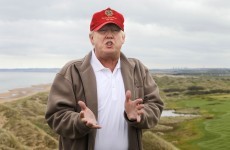 Incoming... Donald Trump's jetting over to check out the golf course he bought in Clare
