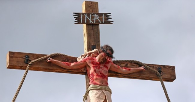 PHOTOS: A Limerick village re-staged Christ's crucifixion today - in stunning detail