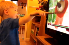 Little boy suddenly realises he's a wizard