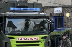A homemade bomb was found outside a house in Tallaght this evening