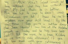 Brian O'Driscoll burned Jamie Heaslip with a 12-year-old girl's fan letter