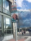 Whoops: Fianna Fáil candidate's poster blocks traffic lights