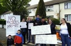 Protesters have 'all the time in the world' to stop water meter work today