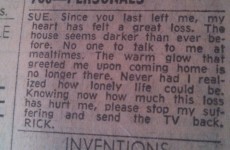 This personal ad burn from 1973 still packs a punch, 40 years later