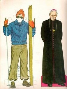 John Paul II was so popular in the 1980s, he even had a dress-doll book dedicated to him...
