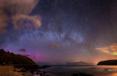 A hint of the Northern Lights in Donegal last night