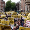 Farmers' union holds Dublin rally against raid on HQ