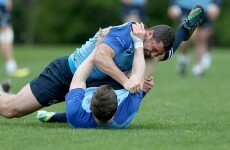 Brian O'Driscoll and Rob Kearney have been fighting in training... again