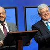 Eamon Gilmore will be hoping Europe's top MEP can ease his Labour pains