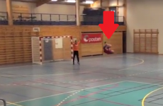 VIDEO: Norwegian kid goes full showboat with frontflip handball goal