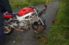 This is what a motorbike looks like after a fatal crash
