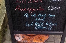 Bray café has the perfect message for social media addicts