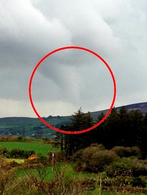 Dramatic cloud funnel spotted in Cork amid severe thunderstorm