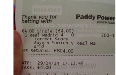 The Irishwoman who made THAT Bayern-Real bet last night