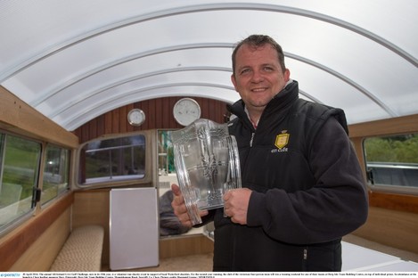 Davy Fitzgerald at the launch yesterday of the 15th Annual All-Ireland GAA Golf Challenge.