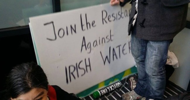 Protesters occupy Irish Water HQ, call for public to 'join the resistance'