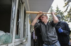 Military helicopter shot down as Ukraine army launches assault on insurgents