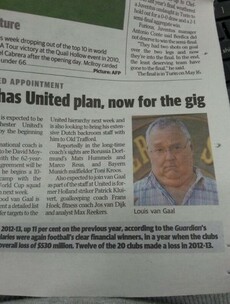 Australian newspaper mixes up Louis van Gaal and Harold from Neighbours