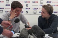 Bristol Rovers manager reduced to tears after their relegation from the Football League