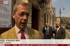 People are donating drink money to the guy who did the w*nker sign behind Nigel Farage