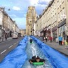 That artist in Bristol really did turn the street into a waterslide