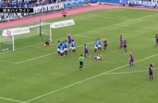 Check out this outrageous free kick replete with FOUR dummies