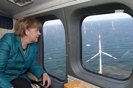 Merkel's government will now look at alternative energy sources - such as wind power.