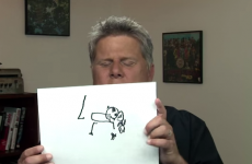 Blind man attempts to draw things he's never seen