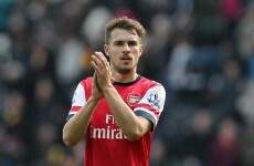 Aaron Ramsey scores a cracker for Arsenal at Carrow Road