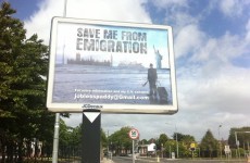 'Jobless Paddy' takes out billboard advert in bid to stave off emigration