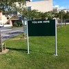 Dublin hospital temporarily reminds visitors: "You are here"