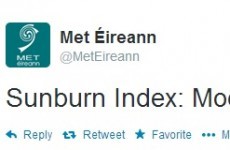 It must be summer. Met Éireann says sunburn index today is moderate