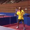 Table-tennis player with no arms takes on the world number two