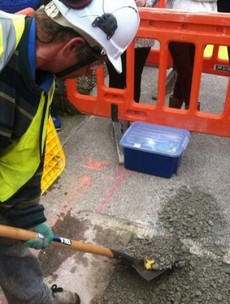 Water meters have been REMOVED from the pavement in Cork