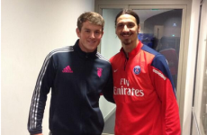 Irish out-half Peter Lydon tries to recruit Zlatan Ibrahimovic as a second row