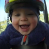 This baby wearing a GoPro while on a swing is pure JOY