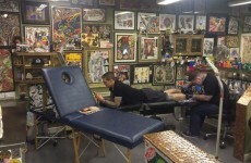 Daniel Agger stops off in Limerick to get his latest tattoo