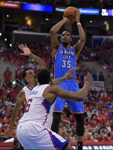 Durant grabs Thunder by the scruff of the neck and drags them into NBA conference finals
