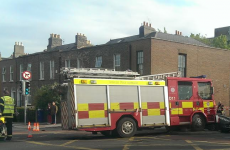 Car and fire truck crash on Grand Canal Road in Dublin