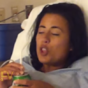 Out-of-it girl trying to drink from a straw sums up your daily struggle