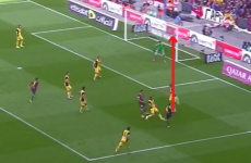 Alexis Sanchez doesn't believe in your laws of geometry, fools