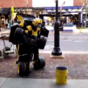 This incredible street performer is a human Transformer