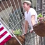 Brad Pitt throws a beer to Matthew McConaughey after finding out they're neighbours