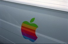 Apple's original multi-coloured logo boards will be up for auction