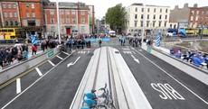 You can walk or cycle over the Rosie Hackett Bridge from tomorrow